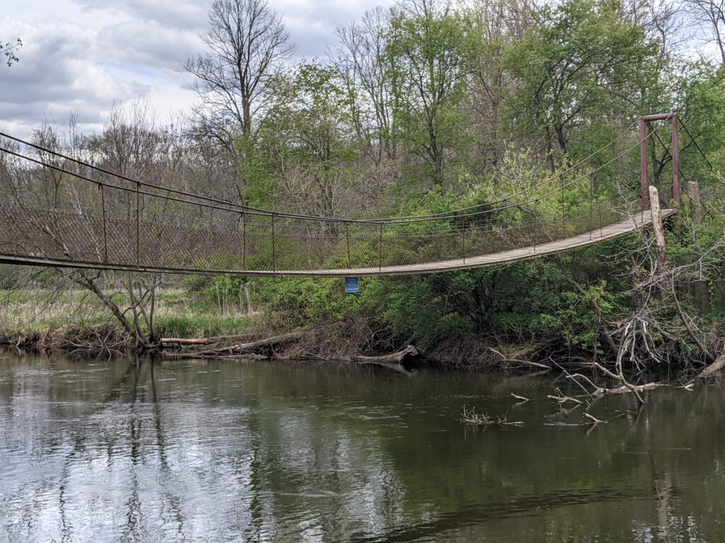 The second swinging bridge