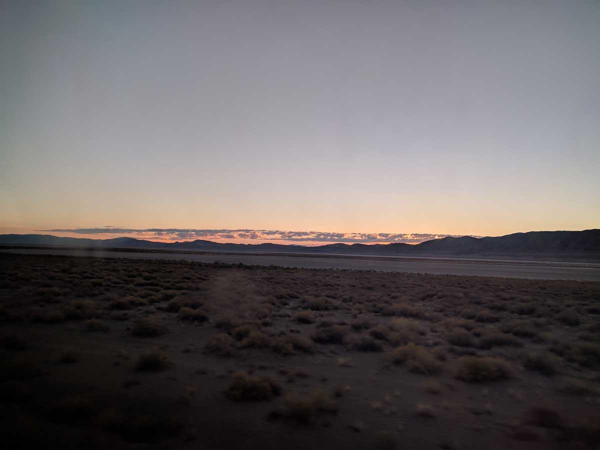 It's morning in Nevada