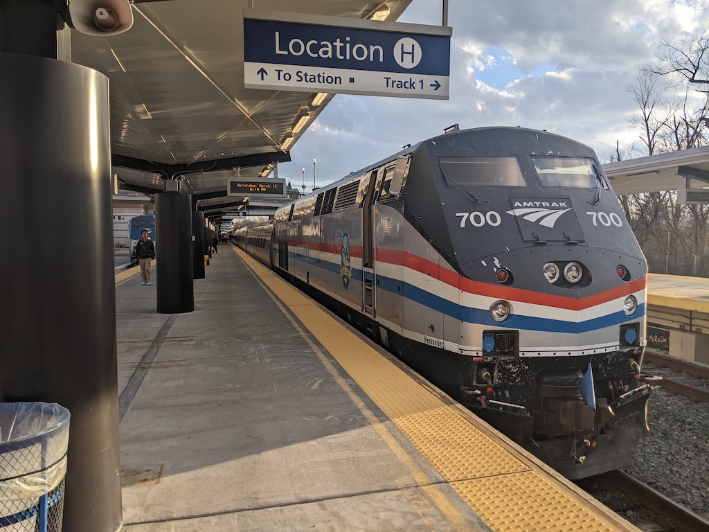 Amtrak #700 at the head of the New York section of the Lake Shore Limited