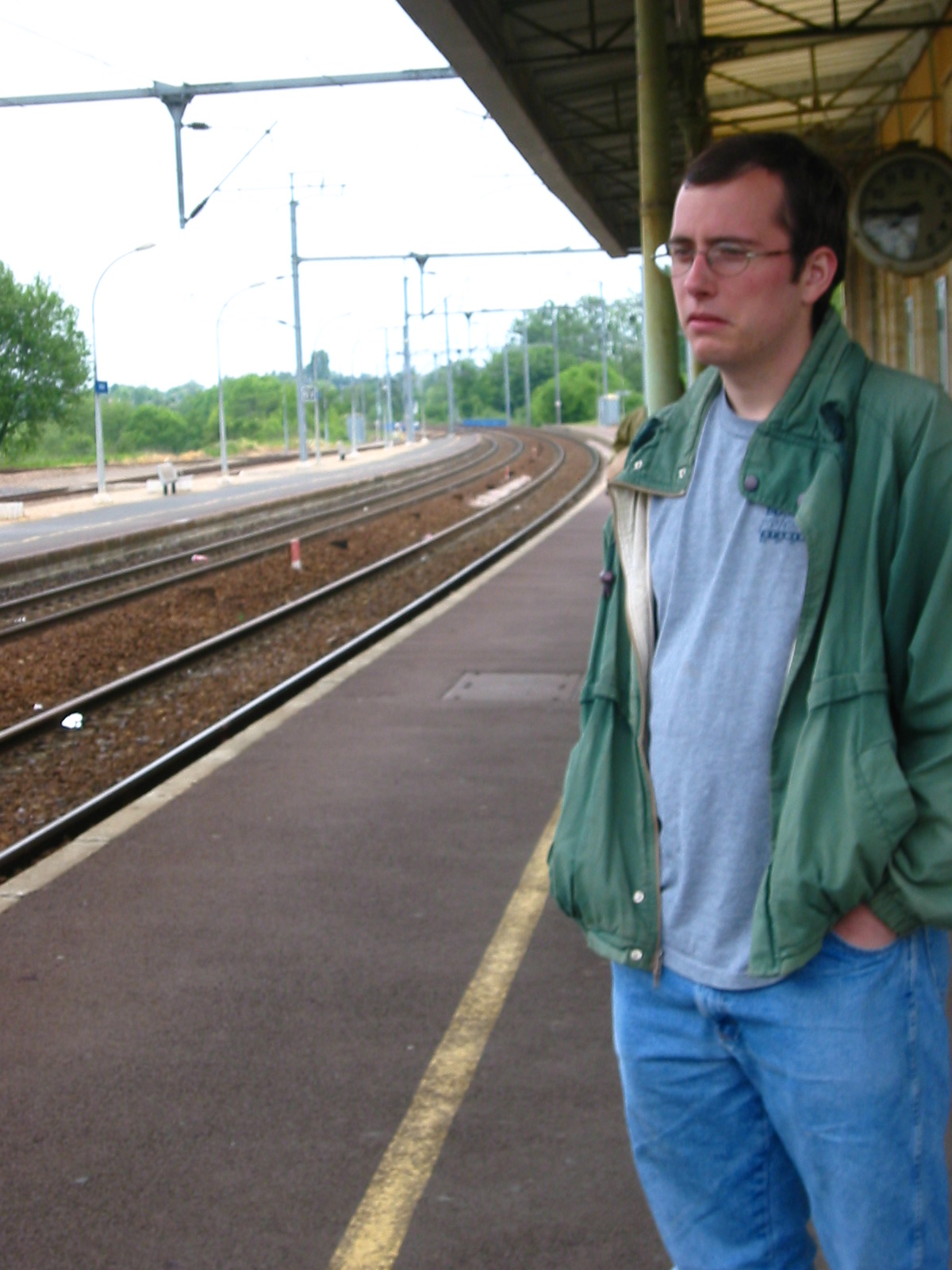 On the platform in Bayeux; my wife calls this an expression of "utter disgust"