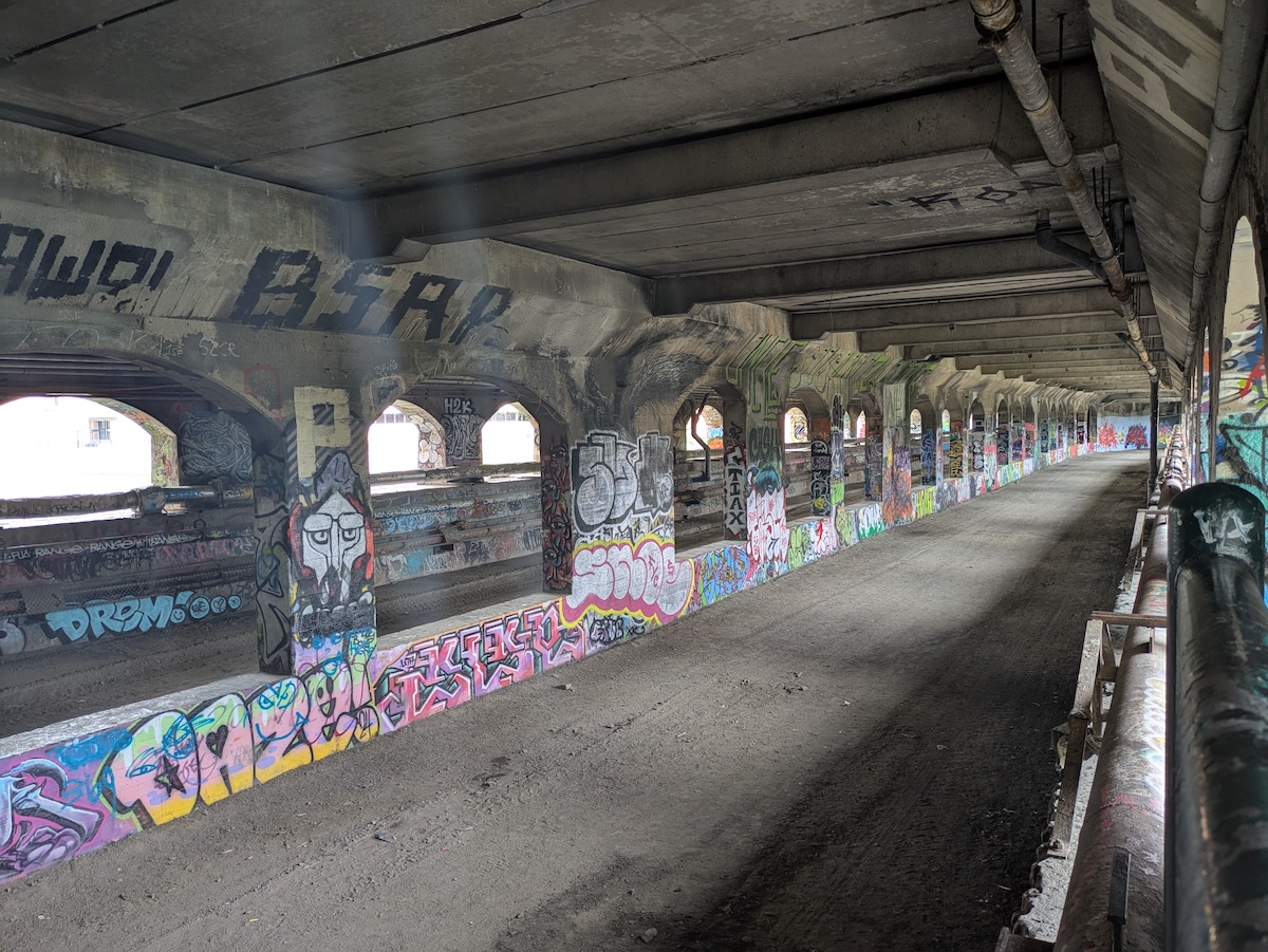 The abandoned Rochester subway beneath Broad Street.