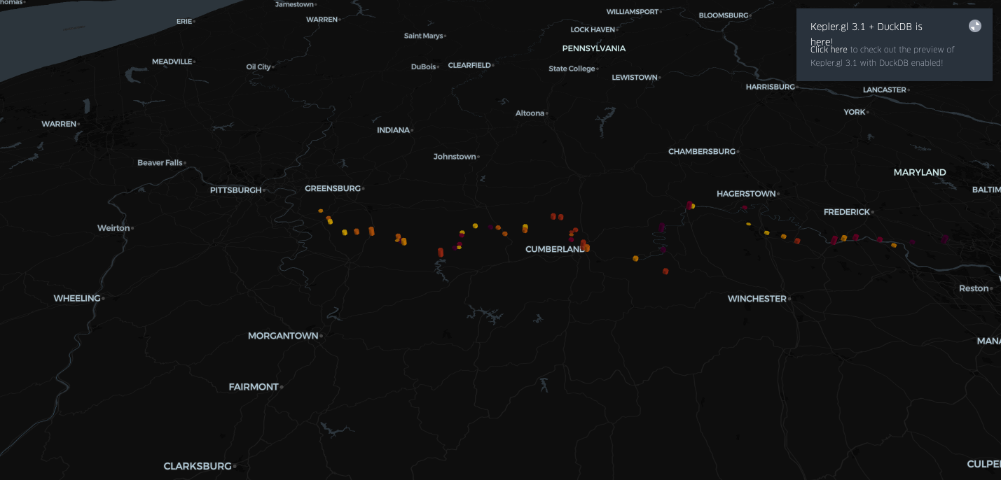  Visualization of ping data