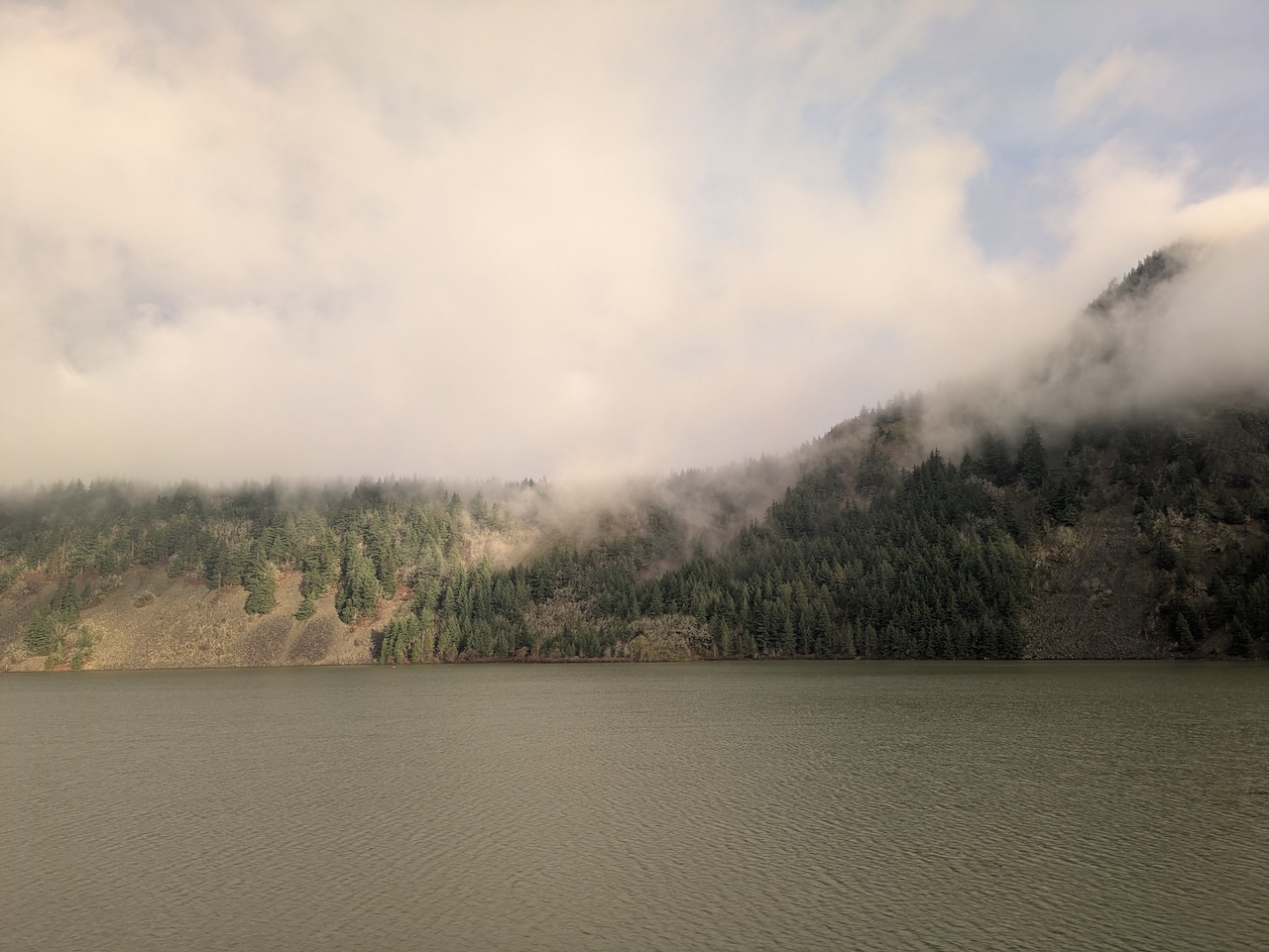 Fog over the Columbia River